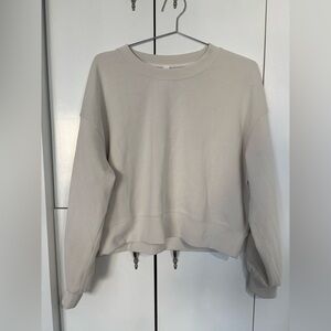 lululemon athletica Crewneck Sweatshirt in Light Beige